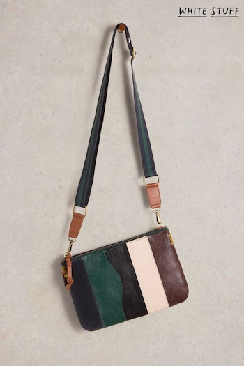 White Stuff Green Connie Double Pouch Cross-body Bag (E93540) | £59