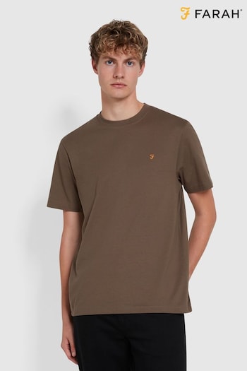 Farah Brown Danny Short Sleeve T-Shirt (E93577) | £32