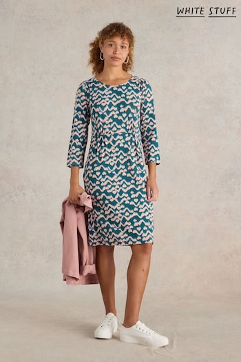 White Stuff Green Tallie Jersey Dress (E93623) | £49