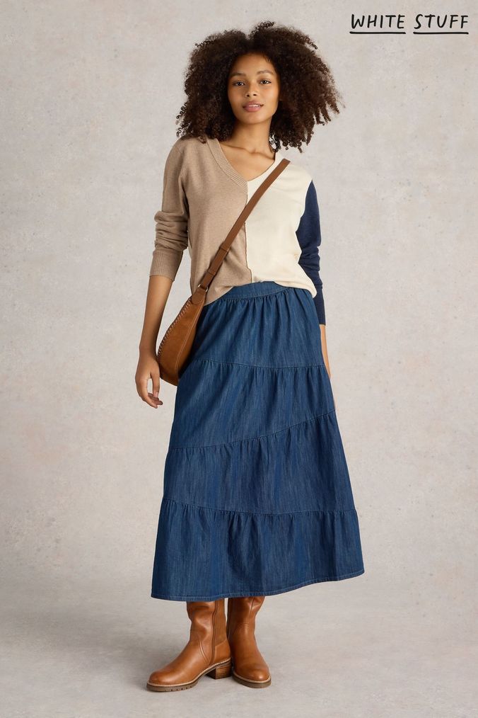 Buy Midi Tiered Skirts Online Next UK