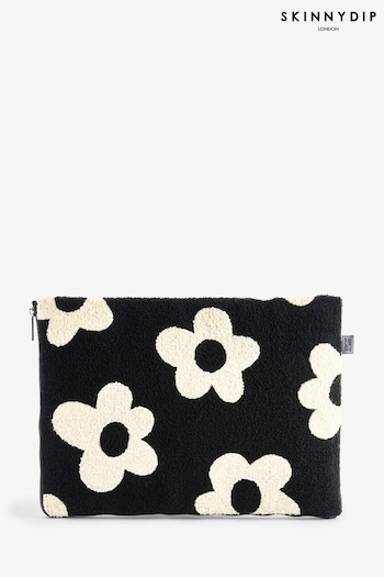 Monochrome Daisy Fuzzy Laptop Case - 16" (E93754) | £24