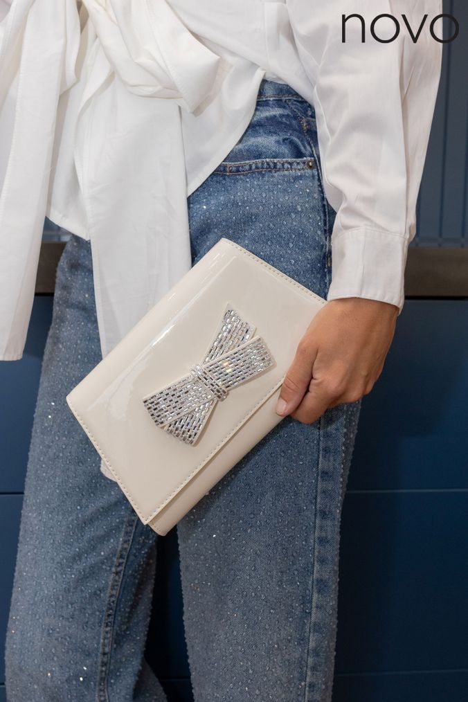Buy Cream Clutch Bags Online Next UK