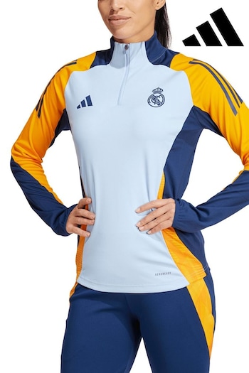 adidas Blue Womens Real Madrid Training Top (E94392) | £65