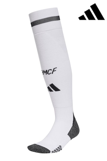 adidas White Real Madrid Home Socks 2024-25 (E94393) | £20