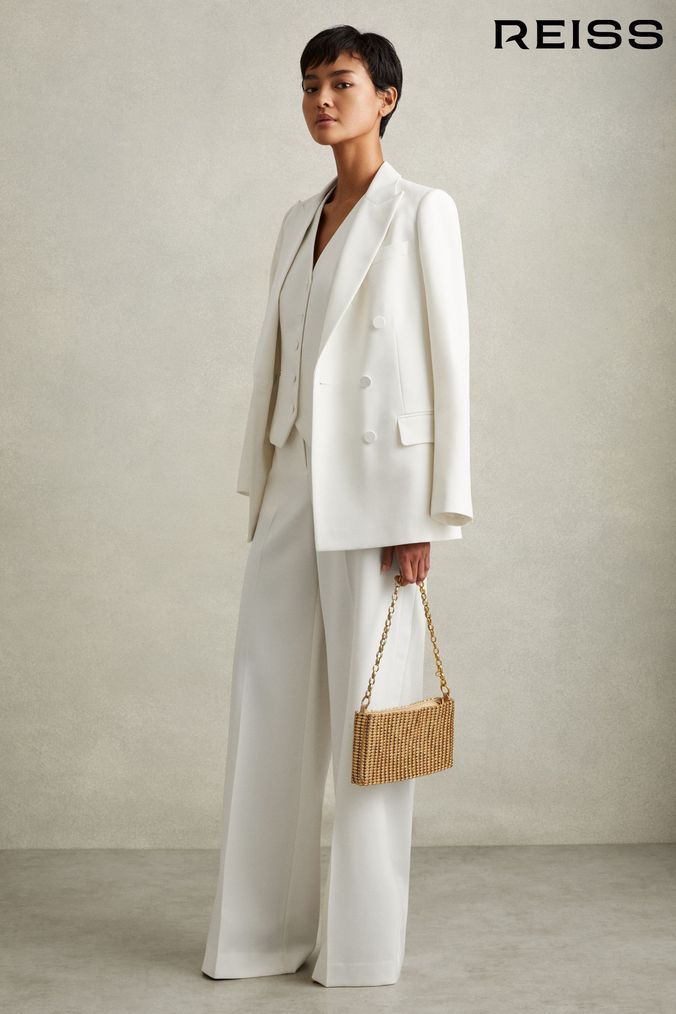 Next white trouser suit sales