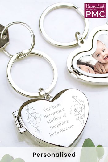 Personalised Heart Shaped Photo Keyring by PMC (E94613) | £15