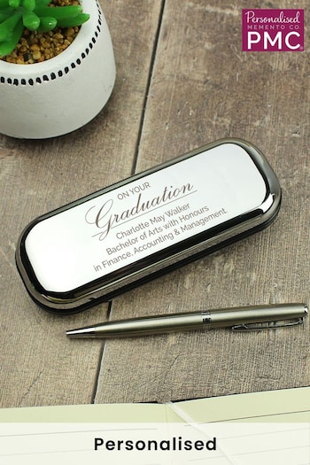 Personalised Graduation Pen and Box Set by PMC (E94637) | £20