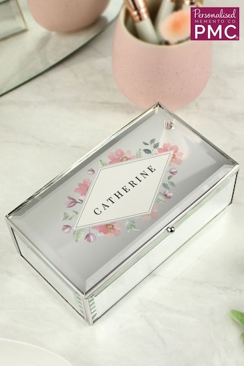 Floral Mirrored Jewellery Box by PMC (E94803) | £30