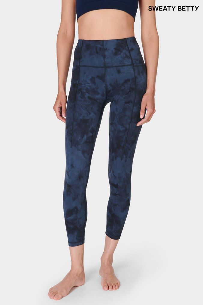 Women s Blue Leggings Blue Velvet Yoga Denim Leggings Next
