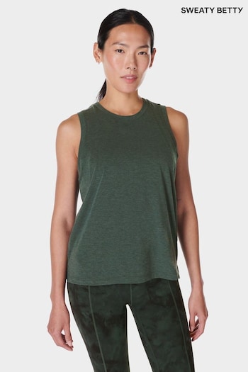 Sweaty Betty Green Soft Flow Studio Tank (E94944) | £45