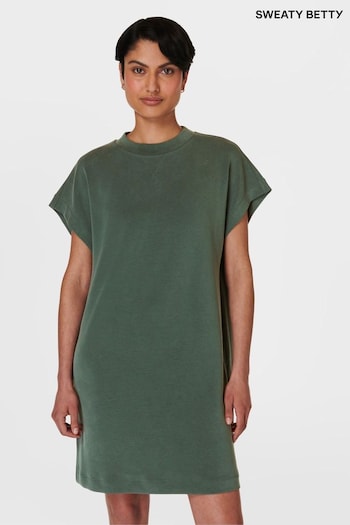 Sweaty Betty Green Sand Wash Cloud Weight Dress (E94960) | £85