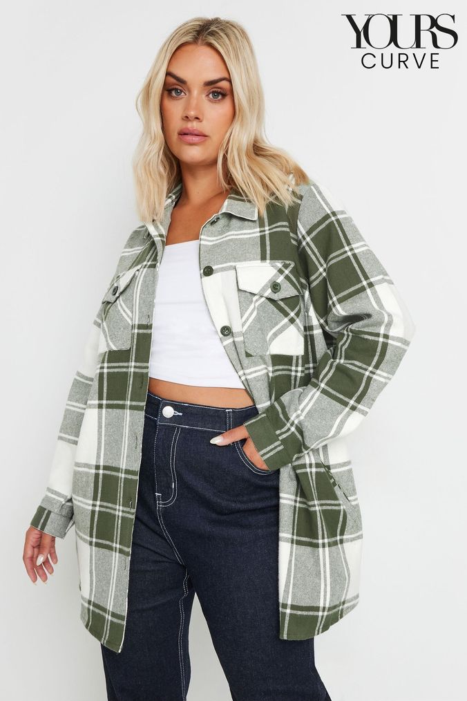 Buy Women s Green Shacket Coatsandjackets Online Next UK