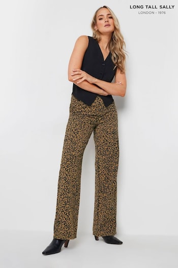 Long Tall Sally Natural Wide Leg jeans drawstring-waist (E95493) | £43