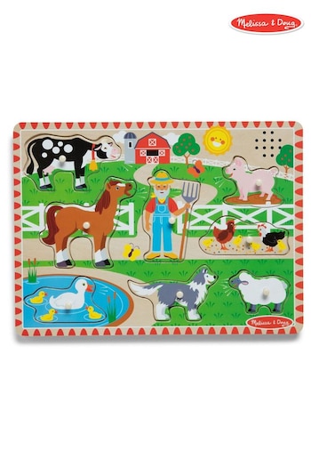 Melissa & Doug Old MacDonald's Farm Sound Puzzle - 8 Pieces (E95771) | £16