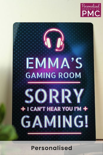 Personalised I'm Gaming Metal Sign by PMC (E95799) | £12