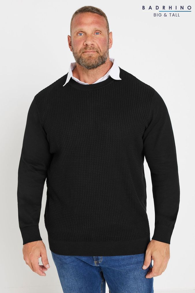 Buy Men s Bad Rhino Big Tall Jumpers Knitwear Online Next UK
