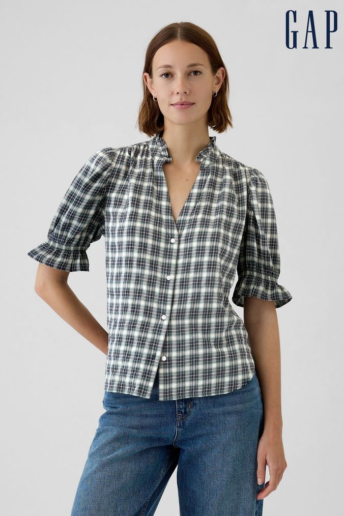 Buy Women s Green Gap Shirts Online Next UK