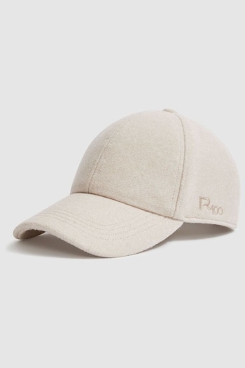 LES 100 CIEL Cream Reiss | Les 100 Ciels Felted-Tweed Baseball Cap (E96664) | £58