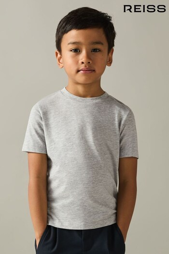 Reiss Grey Bless 9-13 yrs Cotton Crew Neck T-Shirt (E96665) | £12