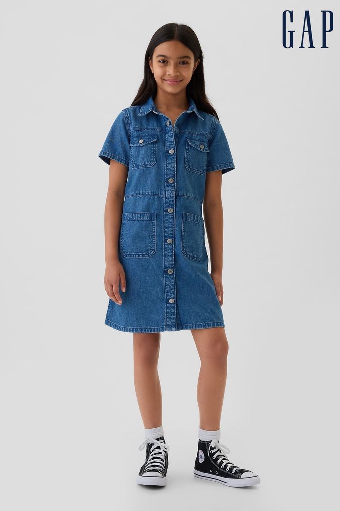 Gap girls denim dress store