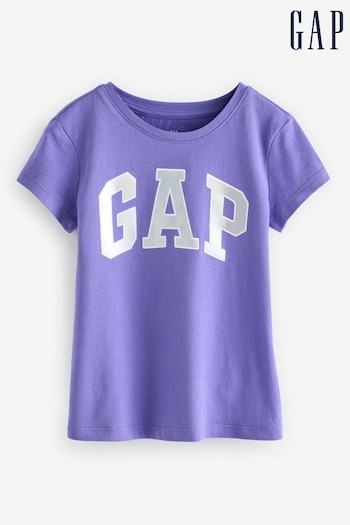 Gap Purple Arch Logo T-Shirt (4-13yrs) (E97216) | £10