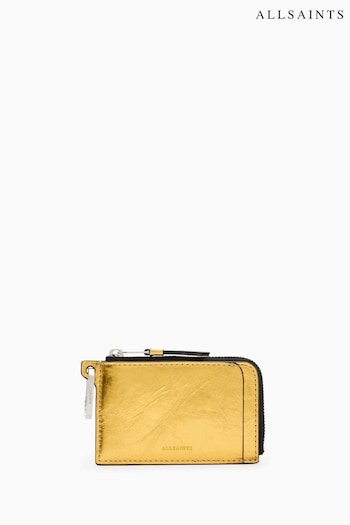 AllSaints Gold Remy Wallet (E97562) | £59