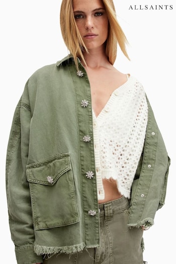 AllSaints Green Hettie Shacket (E97599) | £159