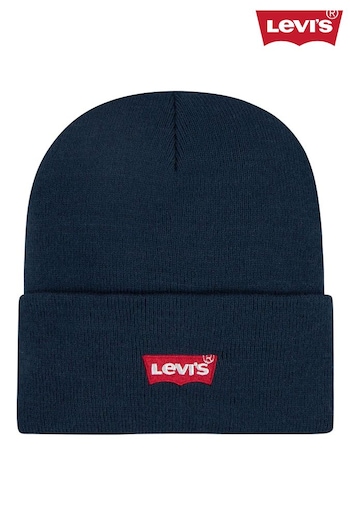 Levi's® Blue Batwing Logo Beanie (E98199) | £15