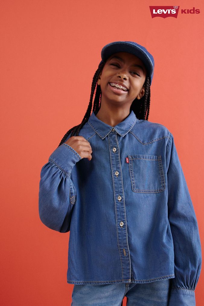 Buy Girls Collared Denim Shirts Online Next UK
