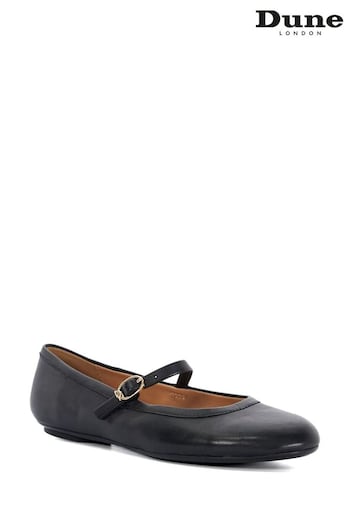 Dune London Black Mary Jane Heida Flexible Sole Shoes (E99062) | £70