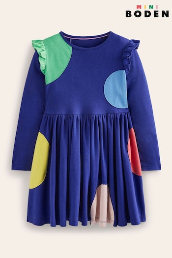 Boden Blue Mabel Twirly Ballerina Dress (E99765) | £29 - £35