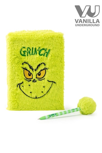 Vanilla Underground Green The Grinch Notebook And Pen Set (F00663) | £17