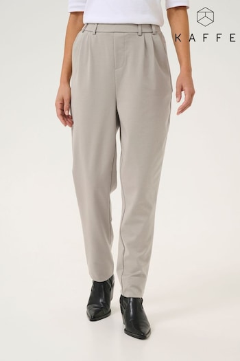 Kaffe Grey Kajenny Tapered Leg Trousers (F01111) | £45