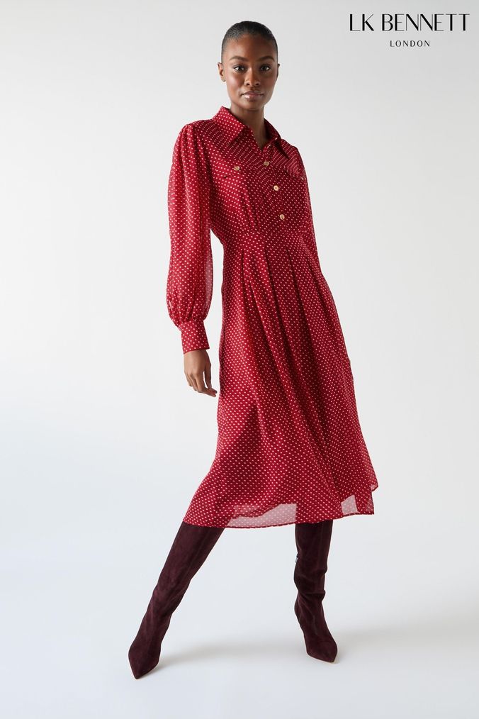 Red spot dress next on sale