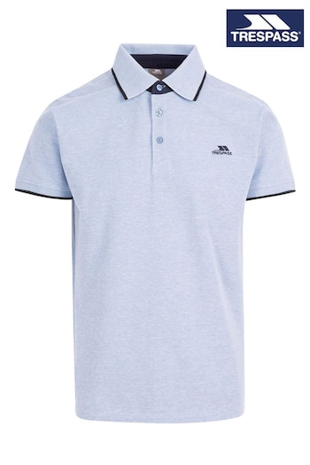 Trespass Mens Blue Skate 100% Cotton Polo Shirt (F01735) | £30