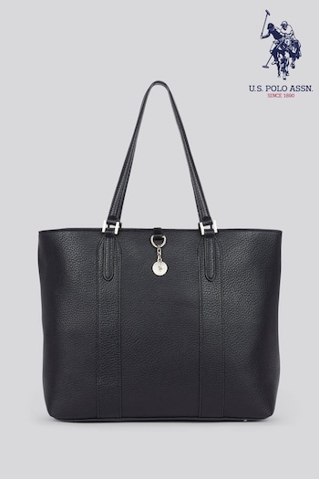 U.S. Polo Assn Black Womens Breezy Shopping Bag (F02689) | £80