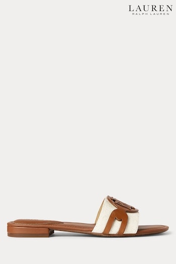 Lauren Ralph Lauren Alegra Two Tone Leather Sandal Sliders (F03865) | £119