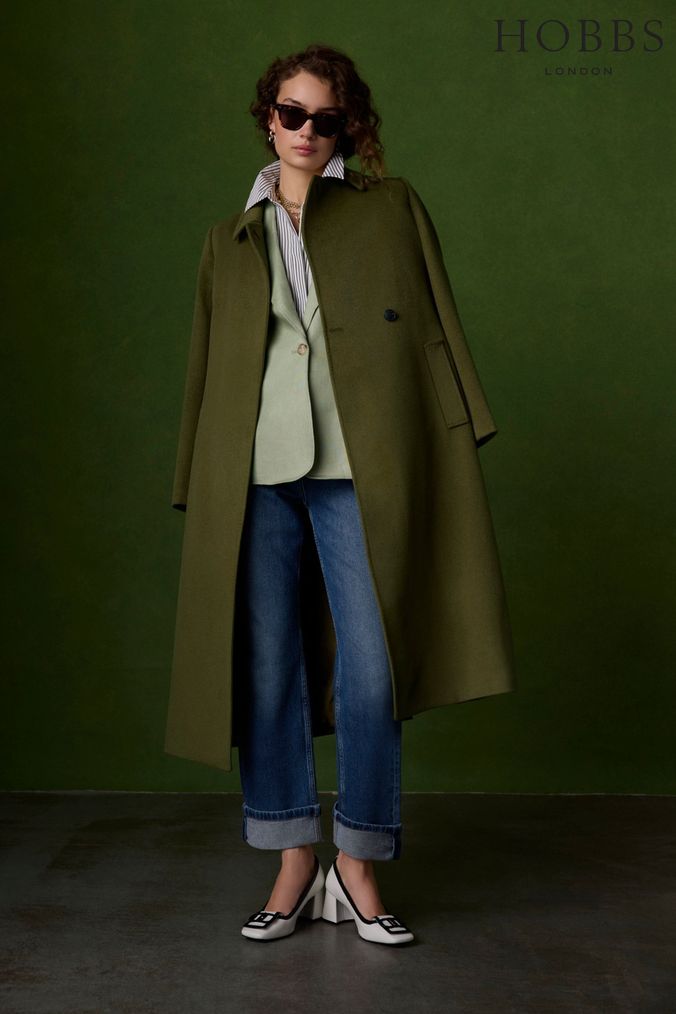 Buy Women s Green Hobbs Coats Online Next UK