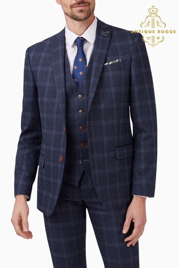 Antique Rogue Blue Hart Tweed Jacket (F04901) | £155