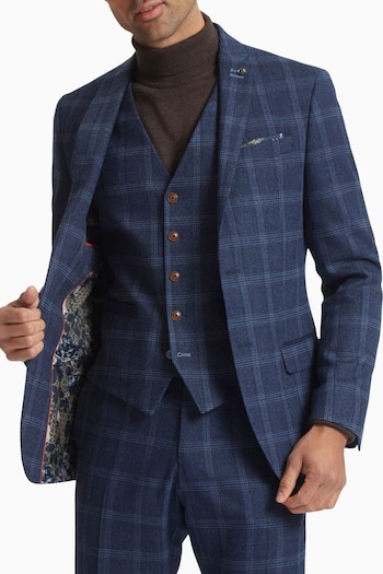 Antique Rogue Blue Hart Tweed Jacket (F04903) | £145