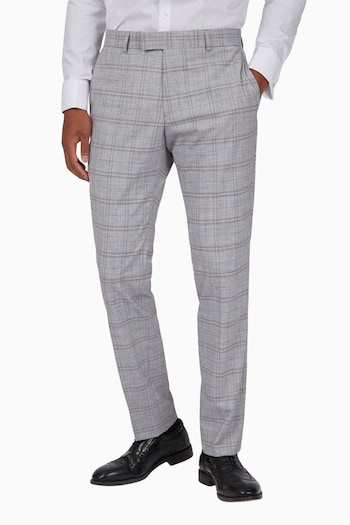 Antique Rogue Grey Check Trousers (F04929) | £94