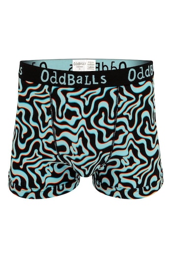 OddBalls Blue Mens Neon Lava Boxer Shorts (F06139) | £12