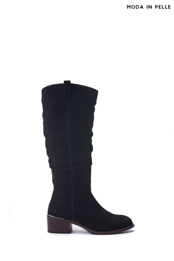 Next black suede boots hot sale