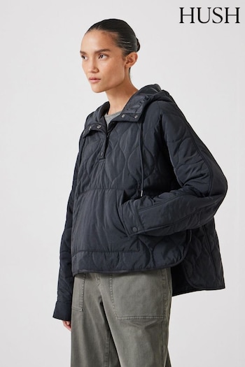 Hush Black Briar Pop Over Puffer Jacket (F06800) | £160