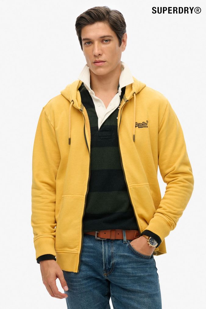 Superdry hoodie yellow new arrivals