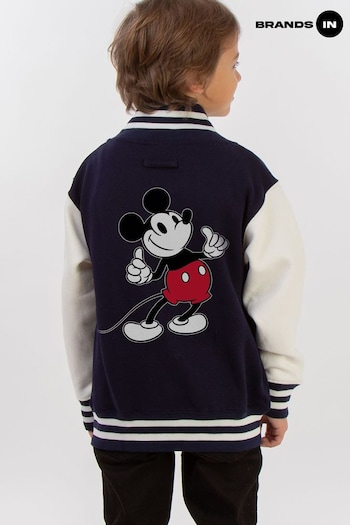 Brands In Blue Boys Disney Mickey Mouse Pose Varsity Jacket (F08133) | £50