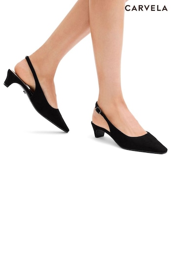 Carvela Carina Sling Black Shoes (F08440) | £119