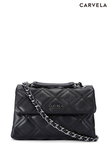 Carvela Rosa Chain Shoulder Black Bag (F08468) | £99