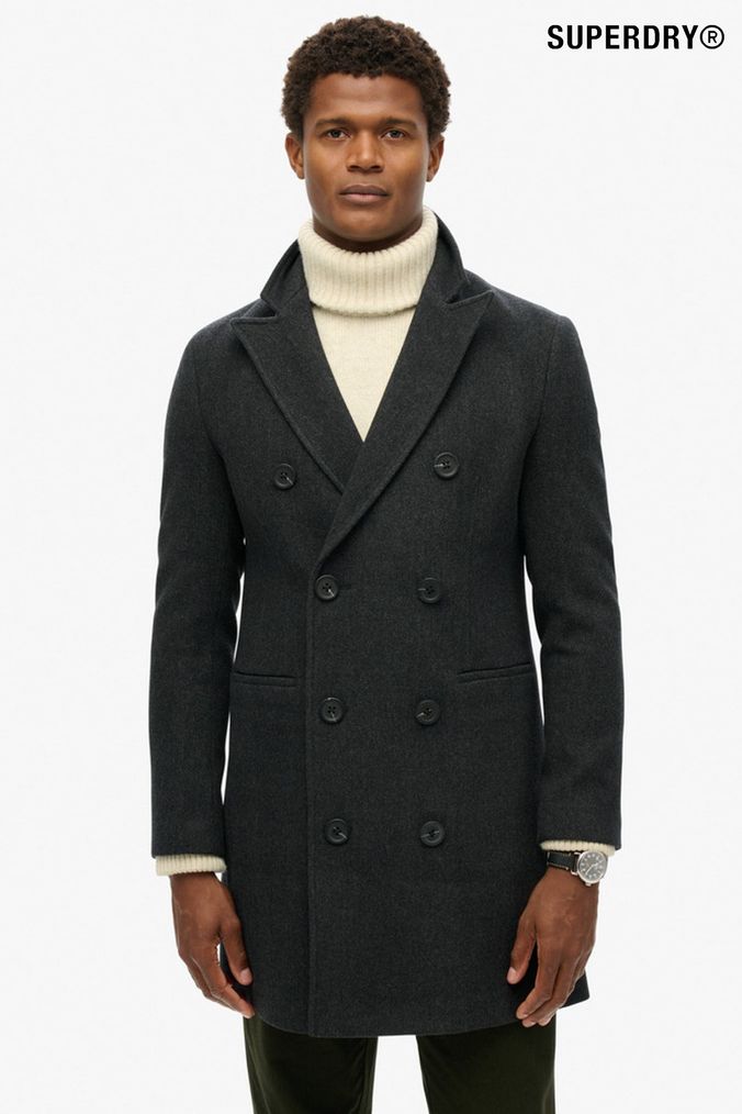 Buy Men s Coats Superdry Wool Coatsandjackets Online Next UK