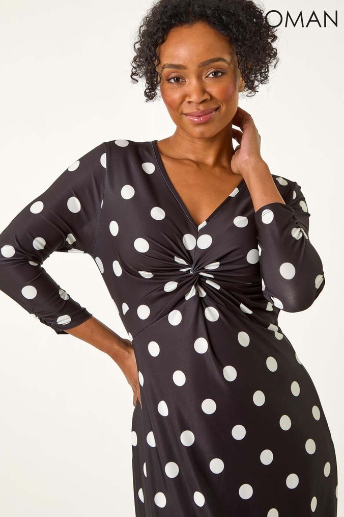 Roman polka dot dress top